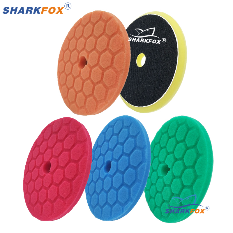 Polish Pad Set Buffer - Sharkfox 5 개/대 5 인치(125mm) 자동차