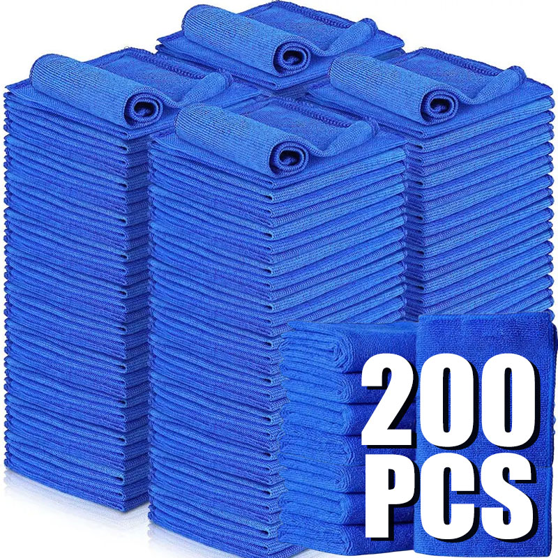Microfiber Towel Detailing - 10/200개 마이크로화이버 자동차 청소 타월 초흡수성
