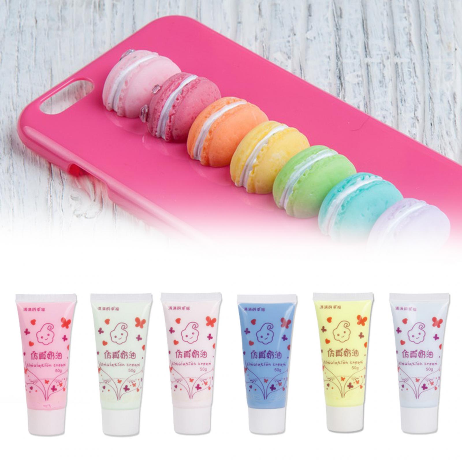 Clay Bar Lubricant - 6x 시뮬레이션 휘핑 크림 접착제 세트