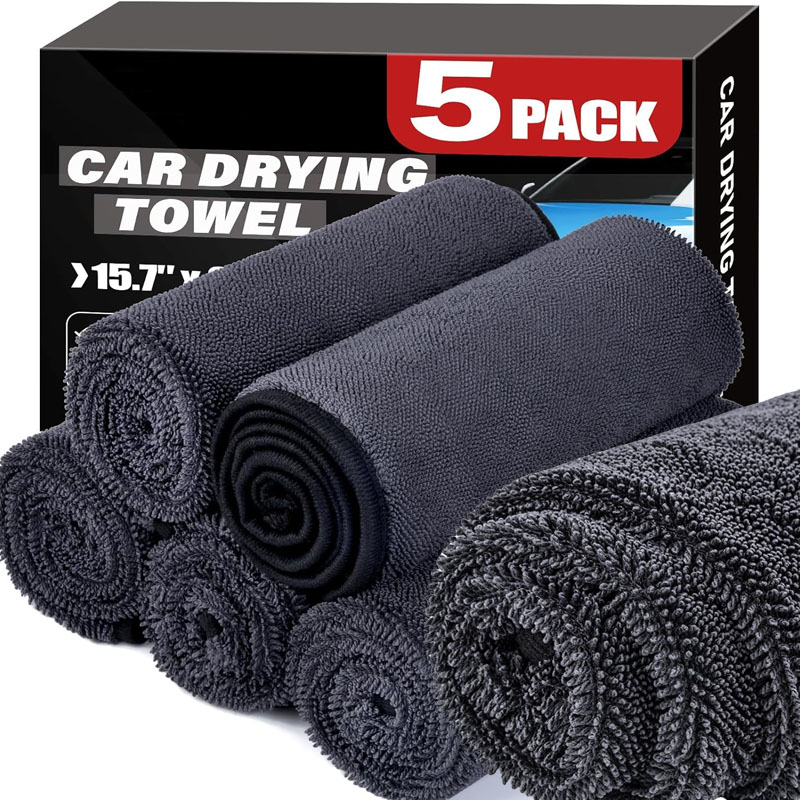 Microfiber Towel Detailing - 1/5개 중량급 자동차 타월 1200GSM 초흡수성