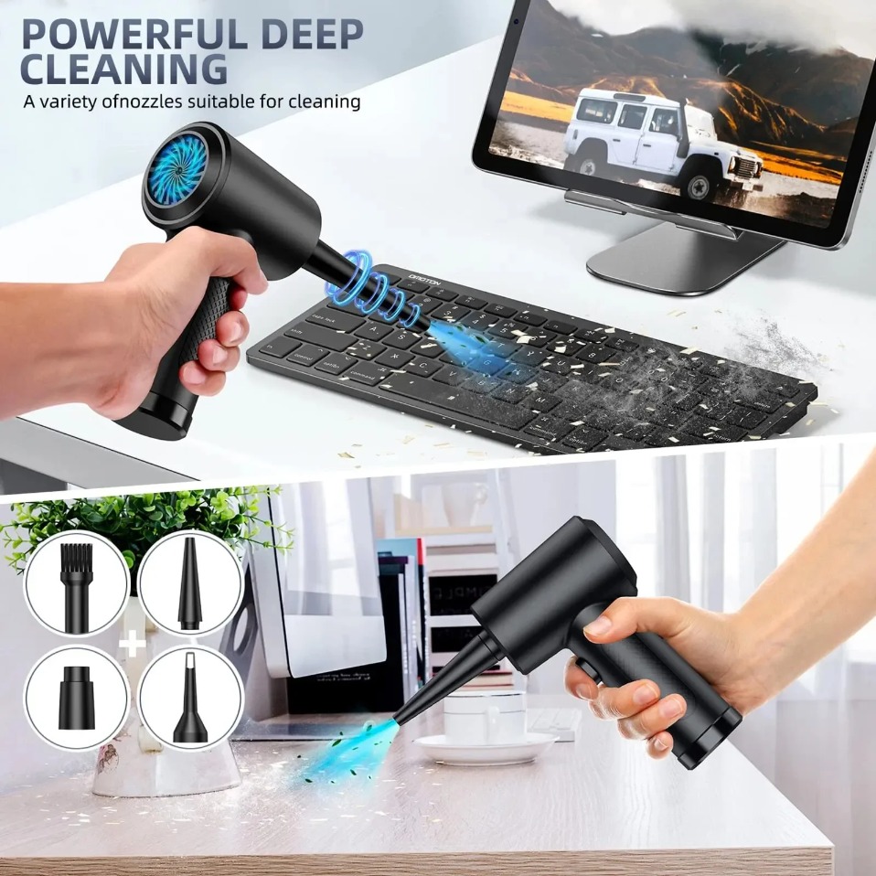 전기 무선 에어 더스터 압축 공기 블로워 LED 조명  - Dryer Car Blower 리뷰 및 가격