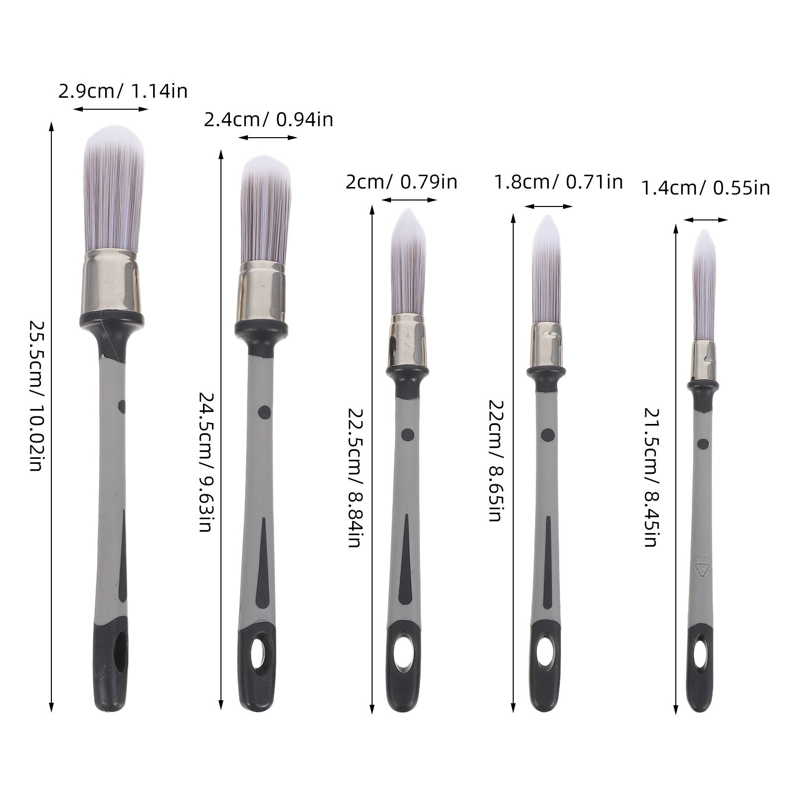 5개입 정밀 디테일링 페인트 브러시 세트, 섬세한 둥근 - Detailing Brush Set 리뷰 및 가격