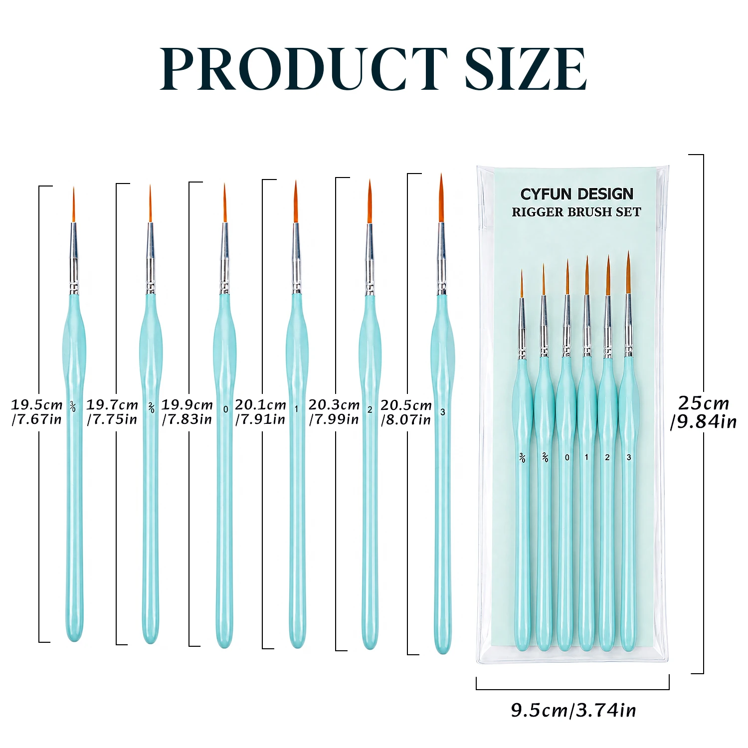6개입 리거 페인트 브러시 세트, 미세 팁 디테일 페인 - Detailing Brush Set 리뷰 및 가격